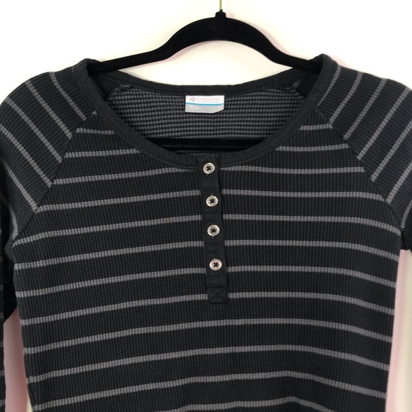 Columbia Sportswear Black White Textured M Shirt - Picture 2 of 6